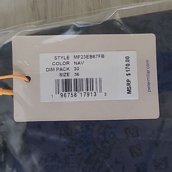 Peter Millar Crown Sport Paisley Pants 36/30 Golf‎ Pants NWT IN PACKAGING - Picture 6 of 7